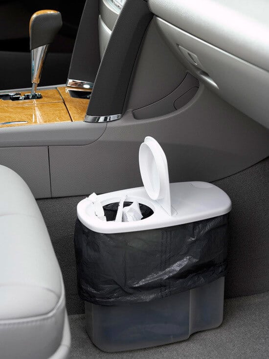 car trash can