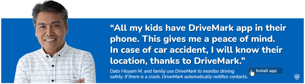DriveMark app for safe driving